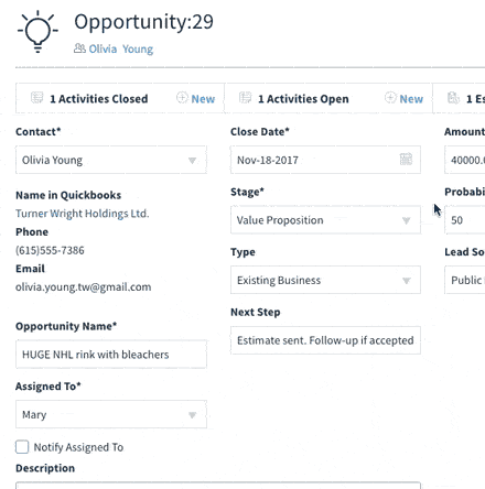 Method CRM opportunities app.