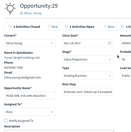 Method CRM opportunities app.